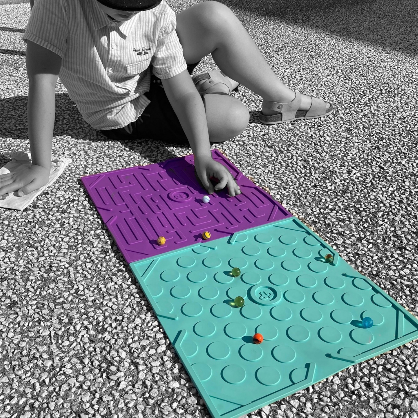 Game Plak' jeux de billes "Laby Violette"
