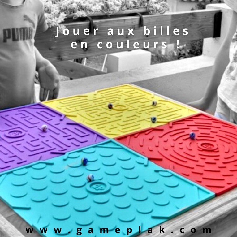 Game Plak'.® jeux de billes pour jouer aux billes en couleurs