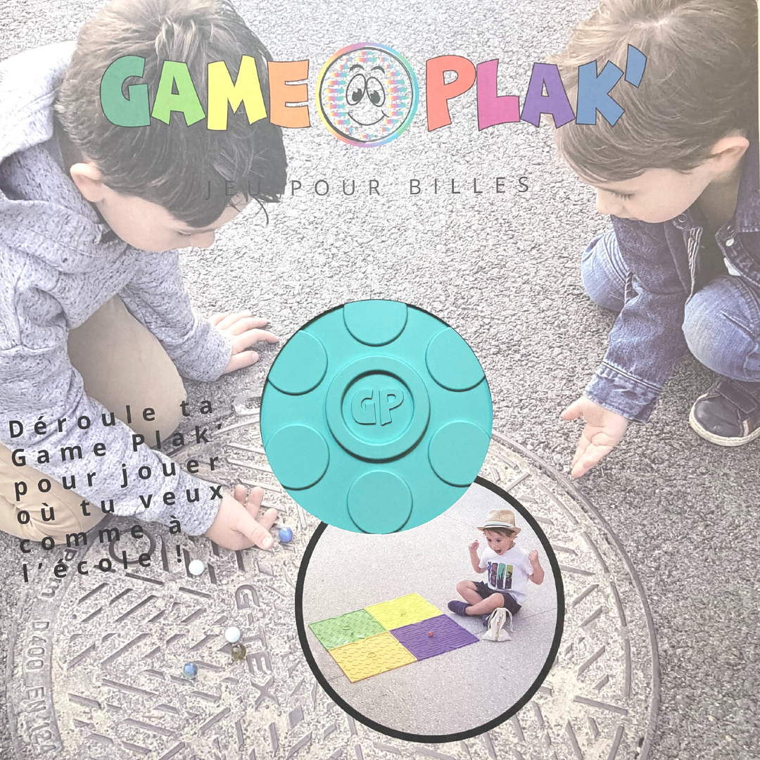 Game Plak' Bubble turquoise - jeu de billes